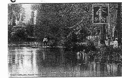 Ville de MALIGNY Carte postale ancienne