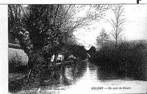 Ville de MALIGNY Carte postale ancienne