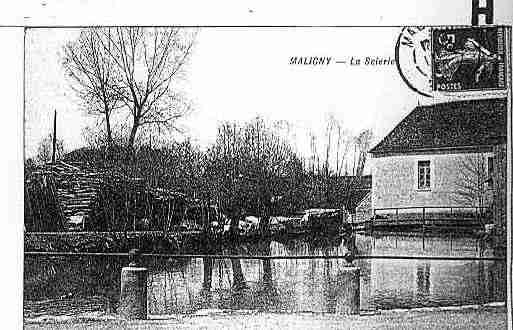 Ville de MALIGNY Carte postale ancienne