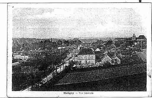 Ville de MALIGNY Carte postale ancienne