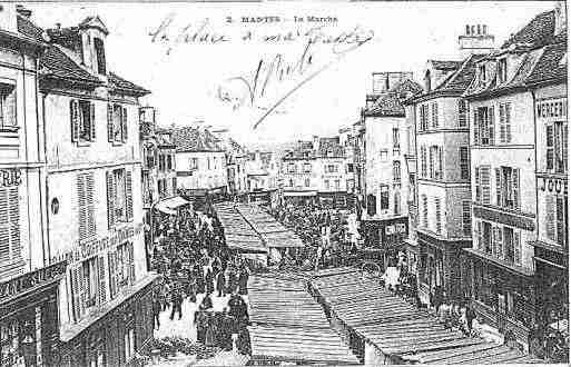 Ville de MANTES Carte postale ancienne Ville de MANTES Carte postale ancienne