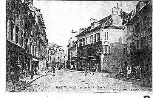 Ville de MANTES Carte postale ancienne