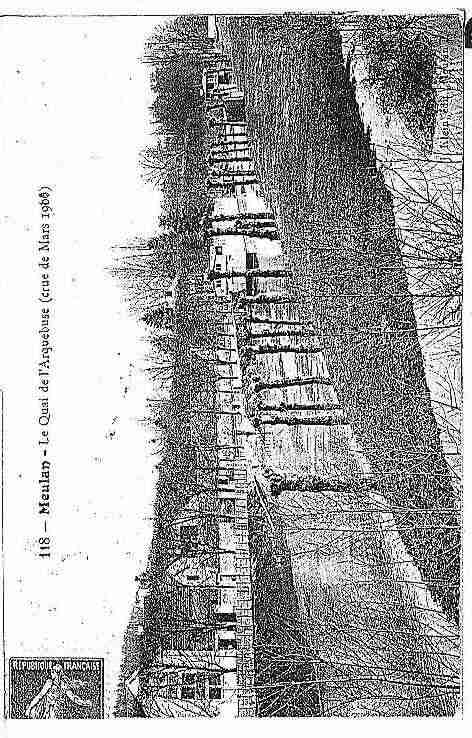 Ville de MEULAN Carte postale ancienne