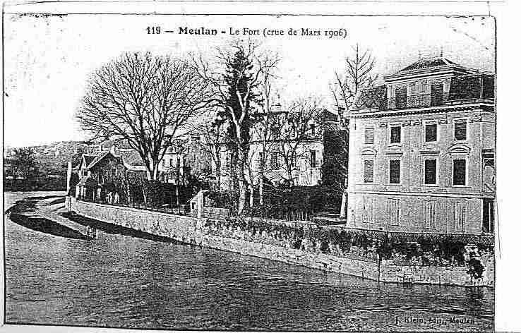 Ville de MEULAN Carte postale ancienne