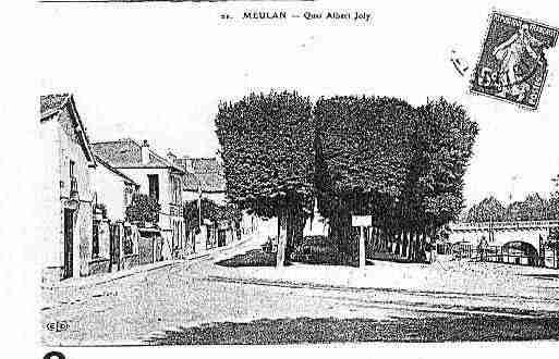 Ville de MEULAN Carte postale ancienne