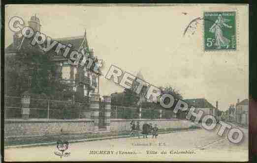 Ville de MICHERY Carte postale ancienne