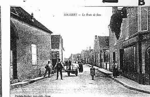 Ville de MICHERY Carte postale ancienne