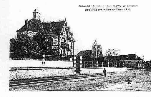 Ville de MICHERY Carte postale ancienne