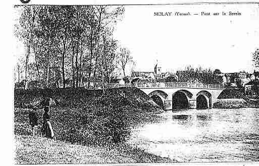 Ville de MOLAY Carte postale ancienne