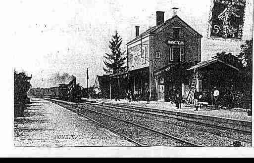 Ville de MONETEAU Carte postale ancienne