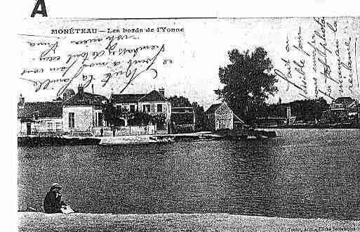 Ville de MONETEAU Carte postale ancienne