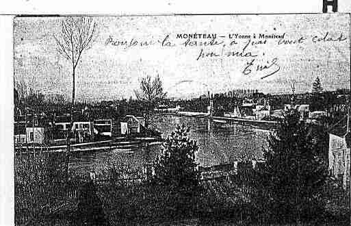 Ville de MONETEAU Carte postale ancienne