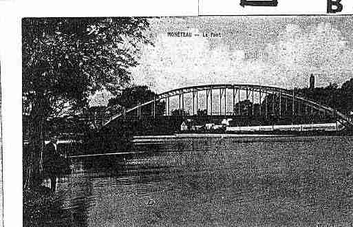Ville de MONETEAU Carte postale ancienne