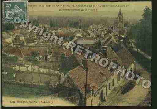 Ville de MONTFORTL\'AMAURY Carte postale ancienne