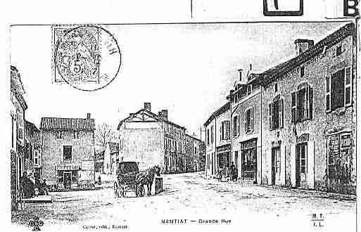 Ville de NANTIAT Carte postale ancienne