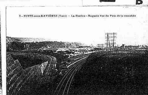 Ville de NUITSSURARMANCONETSOUSRIVIERES Carte postale ancienne