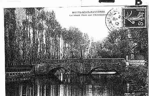 Ville de NUITSSURARMANCONETSOUSRIVIERES Carte postale ancienne