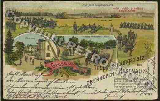 Ville de OBERHOFFENSURMODER Carte postale ancienne