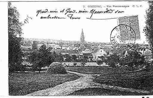 Ville de ORGEVAL Carte postale ancienne