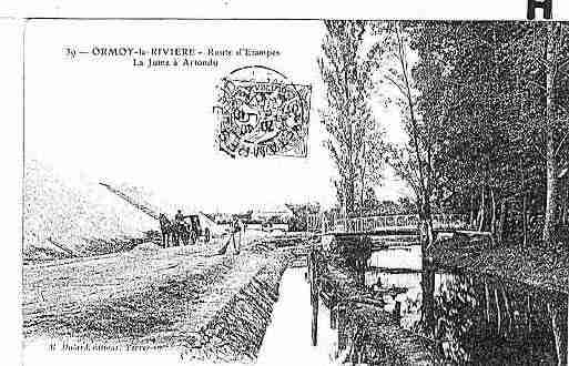 Ville de ORMOYLARIVIERE Carte postale ancienne