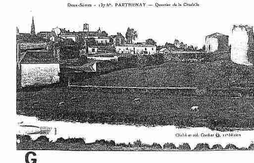 Ville de PARTHENAY Carte postale ancienne