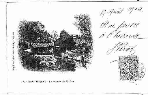 Ville de PARTHENAY Carte postale ancienne