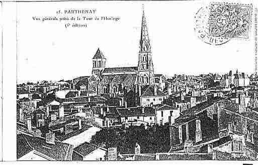 Ville de PARTHENAY Carte postale ancienne