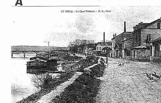 Ville de PECQ(LE) Carte postale ancienne