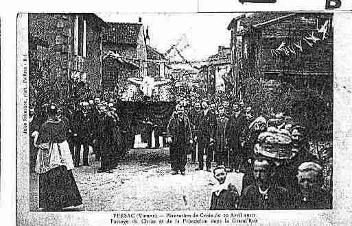 Ville de PERSAC Carte postale ancienne