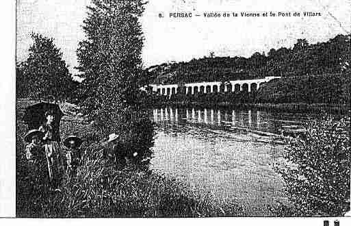 Ville de PERSAC Carte postale ancienne