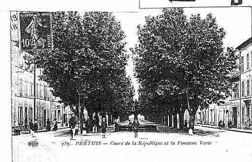 Ville de PERTUIS Carte postale ancienne