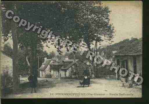 Ville de PIERREBUFFIERE Carte postale ancienne