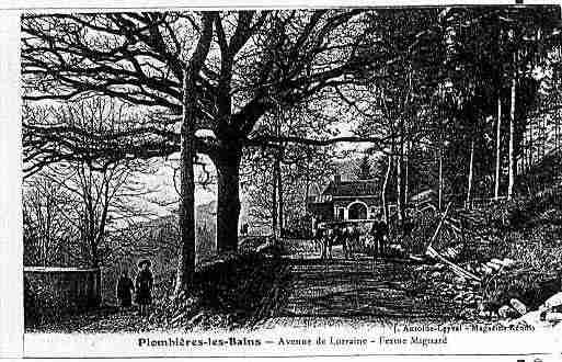 Ville de PLOMBIERES Carte postale ancienne