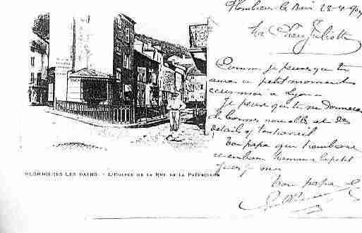 Ville de PLOMBIERES Carte postale ancienne