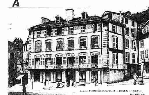 Ville de PLOMBIERES Carte postale ancienne