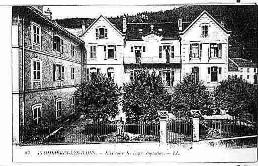 Ville de PLOMBIERES Carte postale ancienne