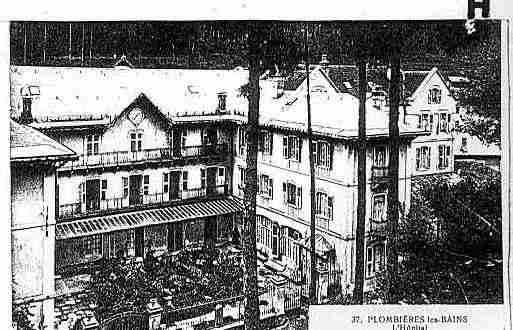 Ville de PLOMBIERES Carte postale ancienne