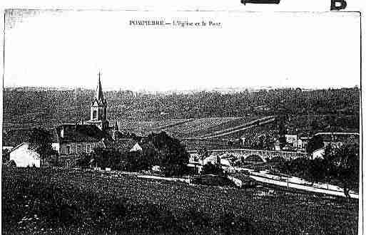 Ville de POMPIERRE Carte postale ancienne