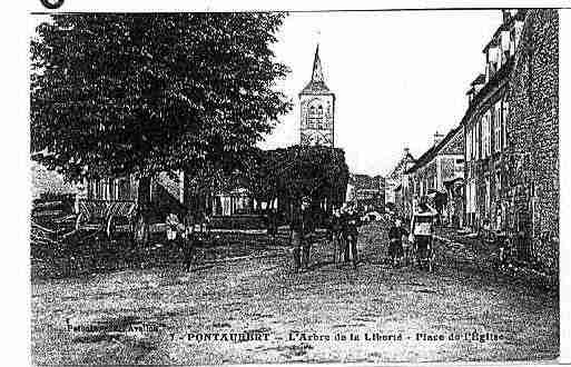 Ville de PONTAUBERT Carte postale ancienne