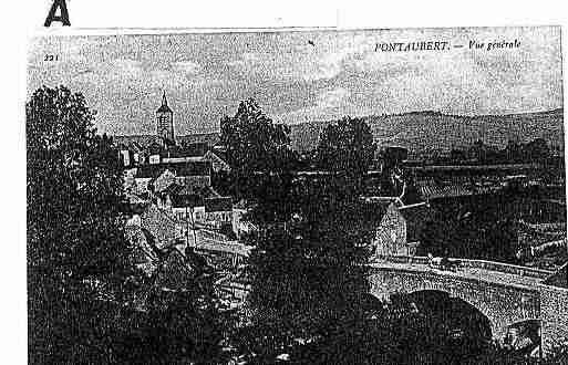 Ville de PONTAUBERT Carte postale ancienne