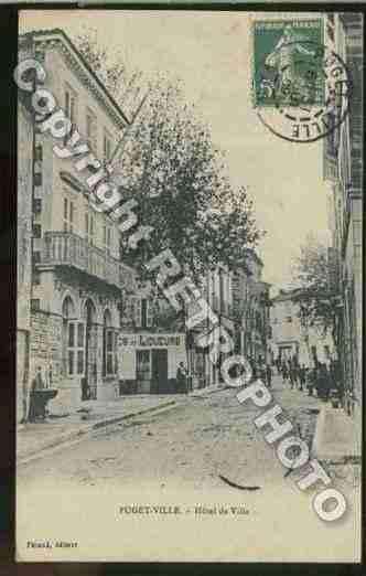 Ville de PUGETVILLE Carte postale ancienne