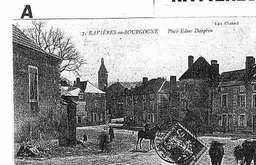 Ville de RAVIERES Carte postale ancienne