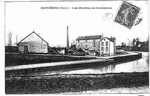 Ville de RAVIERES Carte postale ancienne