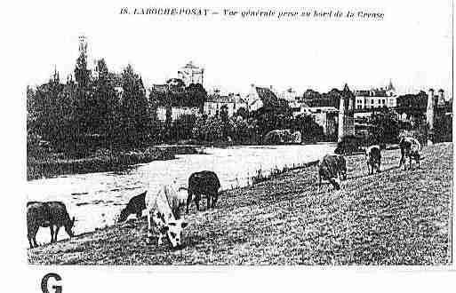 Ville de ROCHEPOSAY(LA) Carte postale ancienne