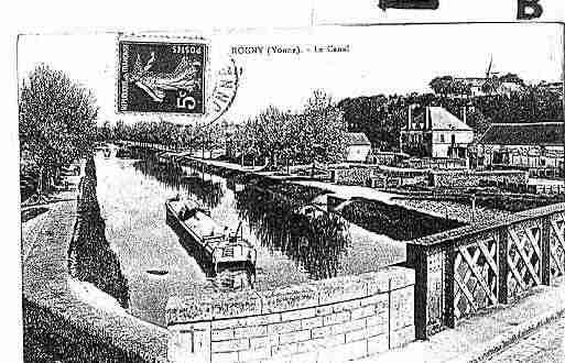 Ville de ROGNY Carte postale ancienne