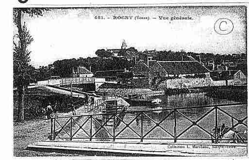 Ville de ROGNY Carte postale ancienne