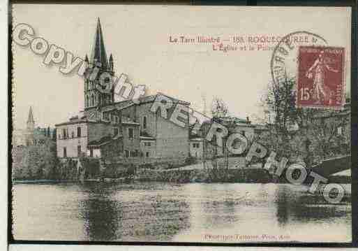 Ville de ROQUECOURBE Carte postale ancienne