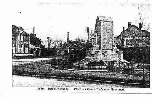 Ville de ROYE Carte postale ancienne