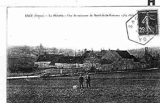 Ville de SACY Carte postale ancienne