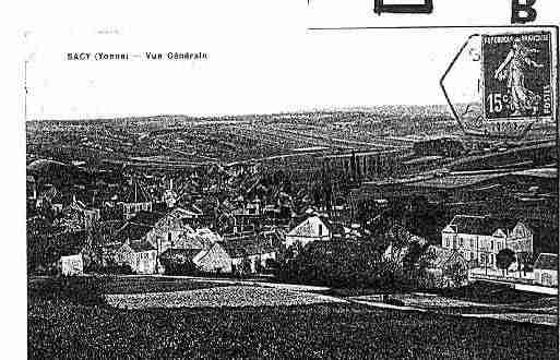 Ville de SACY Carte postale ancienne